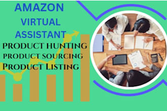 do amazon VA product hunting   listing  sourcing and PPC