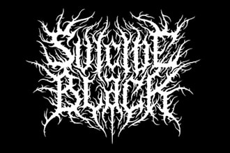 create a professional death black metal logo for you