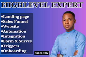 design and build gohighlevel sales funnels and landing pages