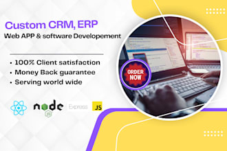 create professional web portals, crms, and admin dashboards in mern stack