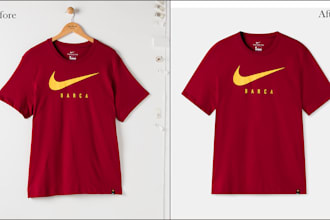 flat lay ghost mannequin neck joint clothing edit