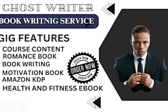 be your ebook ghostwriter, ebooks writer and amazon book kdp