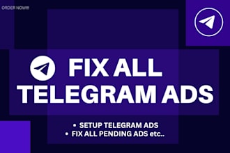 fix all telegram ads setup, telegram ads