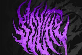 draw black, slam, or death metal logo for your band