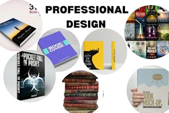 design incredible kindle paperback, ebook cover, amazon cover, book cover design