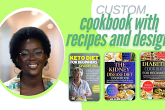 create a stunning custom cookbook with recipes and design