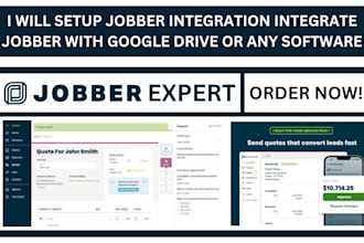 setup jobber integration integrate jobber with google drive and any software