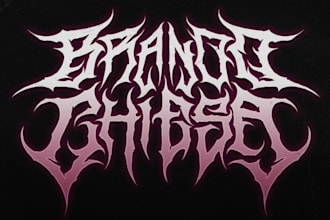 make custom brutal death metal, deathcore logo for your band