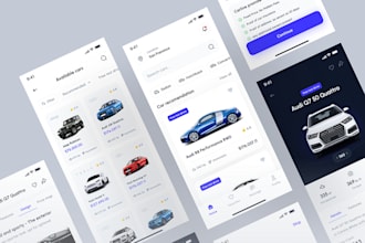 develop car marketplace app, car auction app, car rental app, car listing app