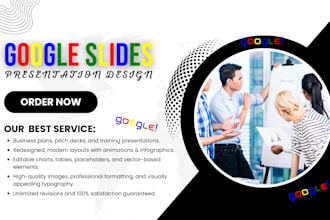 create redesign google slide pitch deck canva powerpoint PPT presentation design