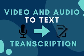 transcribe audio and do video to text transcription