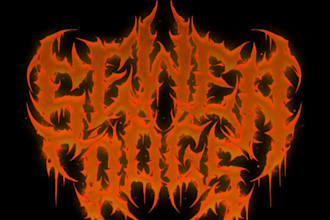 draw simple death or black metal logo