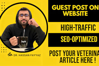 post your veterinary article on my high traffic pet website