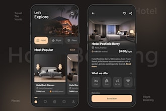 build hotel booking app, travel booking app, flight booking app and website