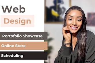design squarespace portfolio website and wix website design