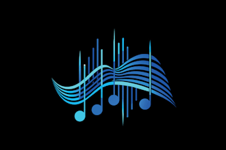 make surprising awesome music brand logo