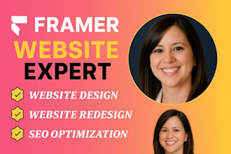 design or redesign your website using framer