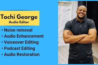 edit audio, to remove noise, echo, wind, fix, clean, repair, or enhance voice