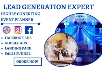 generate event planner leads catering leads wedding photography leads