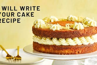 write your cake recipe