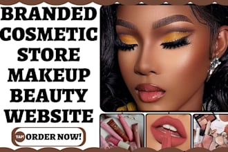 design branded cosmetic website beauty cosmetic store makeup beauty website