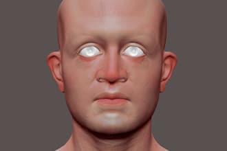 real metahuman 3dhead model, headbust, human photo to 3d, sculpt3d for print,stl