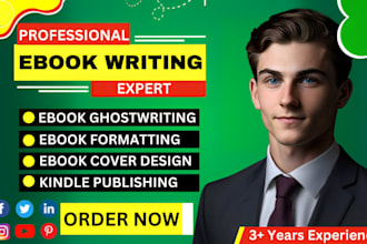 do amazon kdp book publishing non fiction ebook ghostwriter book writer editing