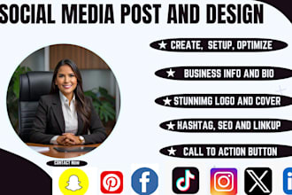set up facebook business page , instagram, youtube and  all social media account