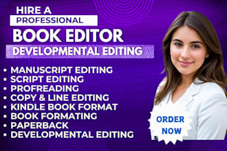 be developmental editor, query critiques, line structural story copy editing