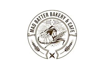 make amazing food truck bakery and cafe logo