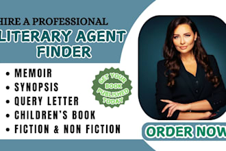 find and get top literary agent for your fiction nonfiction manuscript book