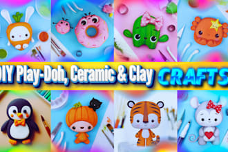 create beautiful kids play doh, DIY clay crafts and ceramic crafts