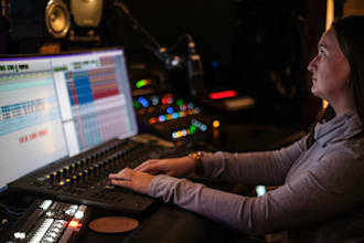 clean, edit, mix your audio podcast in french or english
