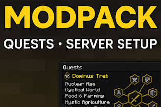 create a custom minecraft modpack with quests and server setup