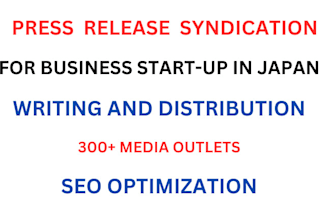 do press release writing and syndication for business startups in japan