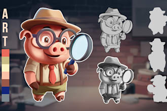 draw unique cartoon characters, comics,nfts just for you