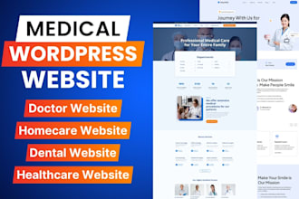 build medical website, home care, healthcare, dental, hospital, doctor website