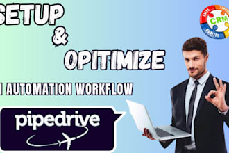setup pipedrive CRM, ai automation workflow
