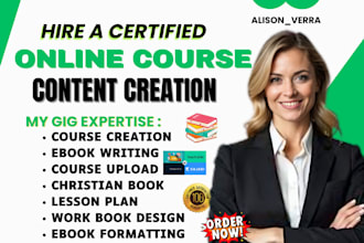 create ebook, online course content teachable online course creation lesson plan