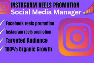 do facebook instagram reels organic promotion for views