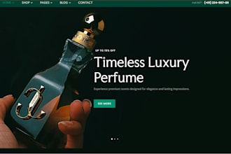 design perfume shopify store fragrance store perfume website oud cologne store