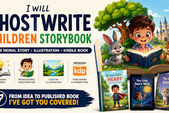 ghostwrite children storybook kids comic story kids moral storybook illustration