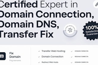connect domain, fix and transfer in godaddy, shopify, wix