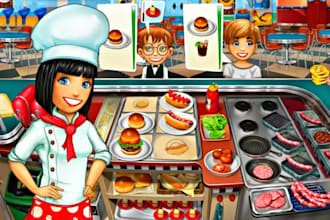 create cooking game in unity for android and ios  bubble game, web game, idle