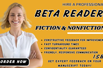 beta read fiction romance story, fantasy, fanfiction, science fiction,nonfiction