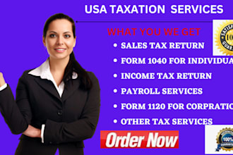 prepare and efile tax return for individual, corporate and llc