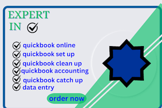 do setup, clean up and bookkeeping in quickbooks online, xero and wave