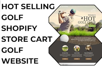 design golf shopify store golf apparel store golf accessories store golf website