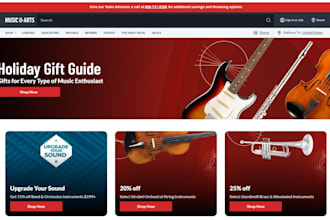 design online music accessories website guitar store saxophones trumpets store