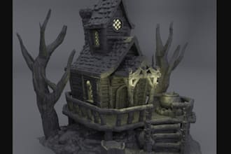 design 3dgame character,3d sculpture,terrain miniatures,ttrpg,stl files,3d print